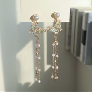 Tassel Long Butterfly Earrings